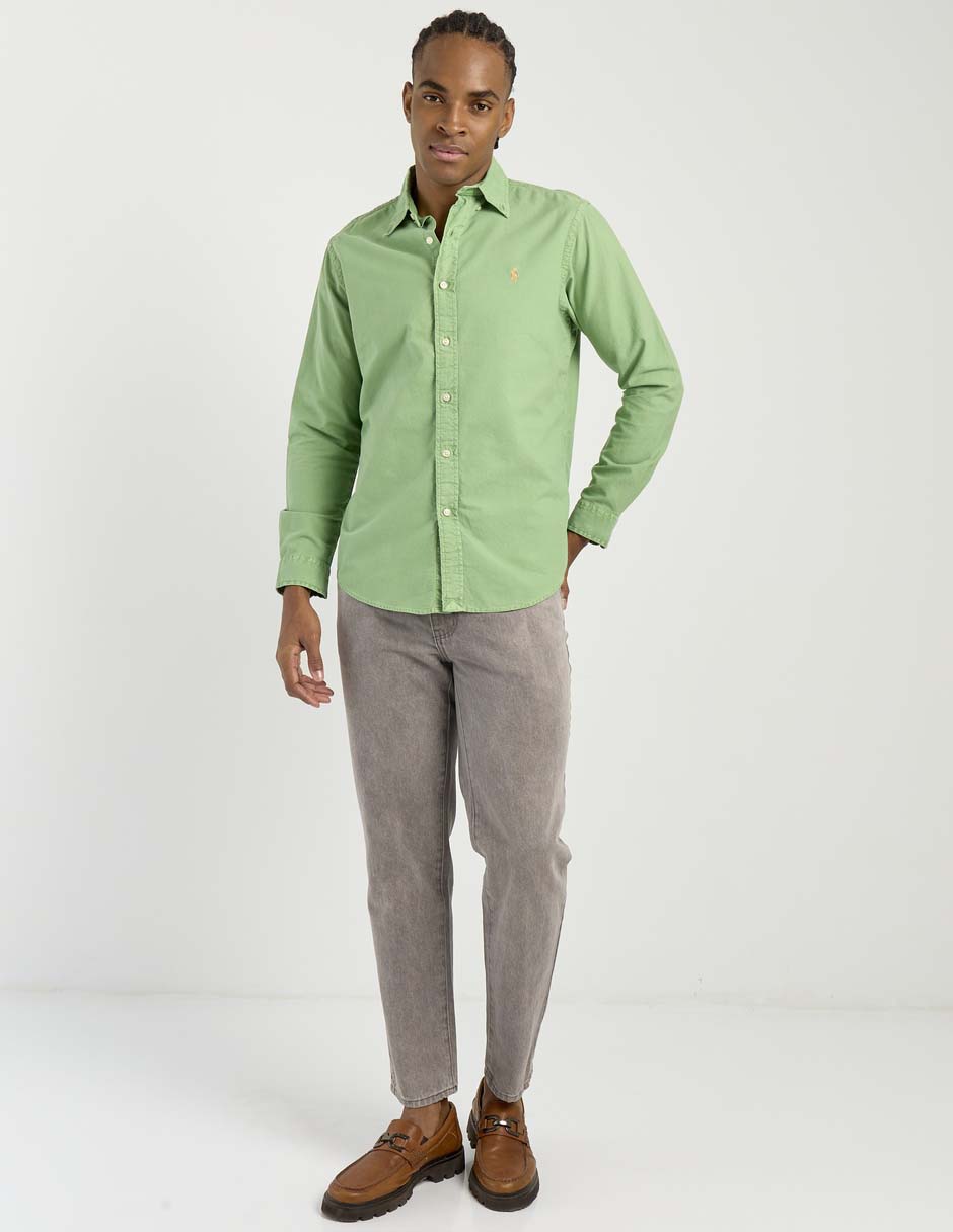 Camisa business casual de algodón marga larga para hombre 3