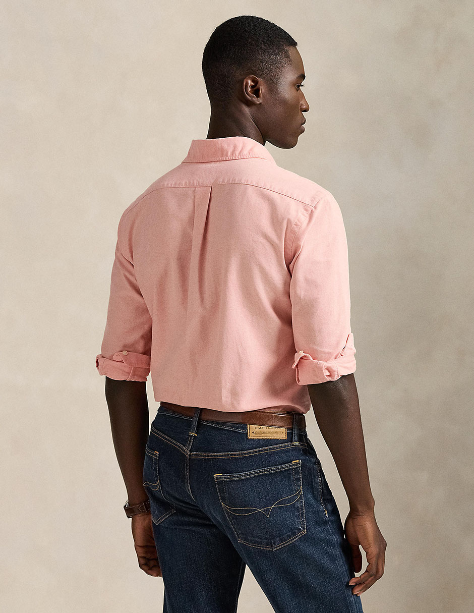 Camisa business casual de algodón manga larga para hombre 2