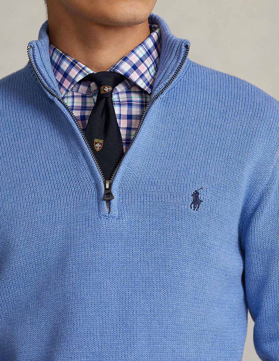 Suéter cuello con cierre para hombre 4
