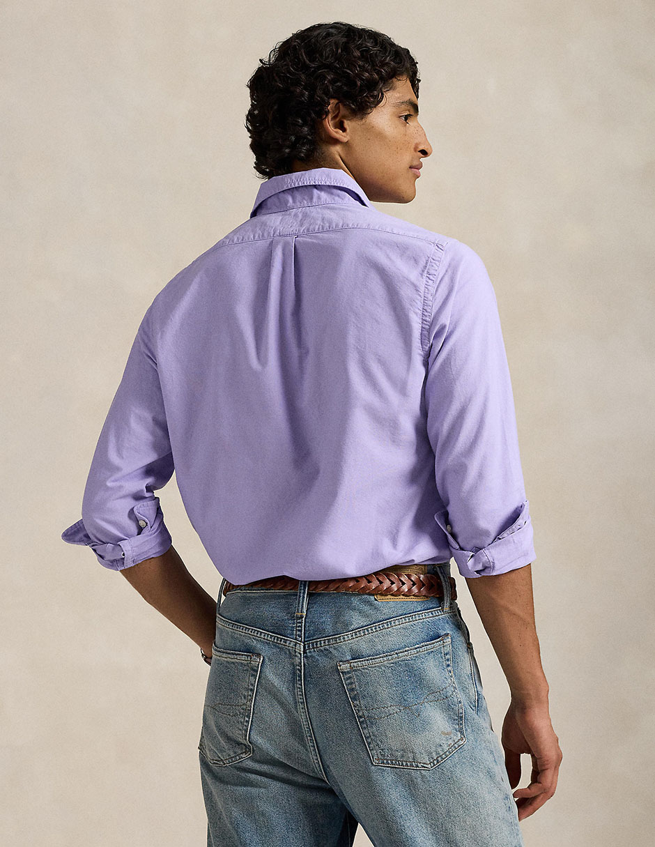 Camisa casual de algodón manga larga para hombre 2