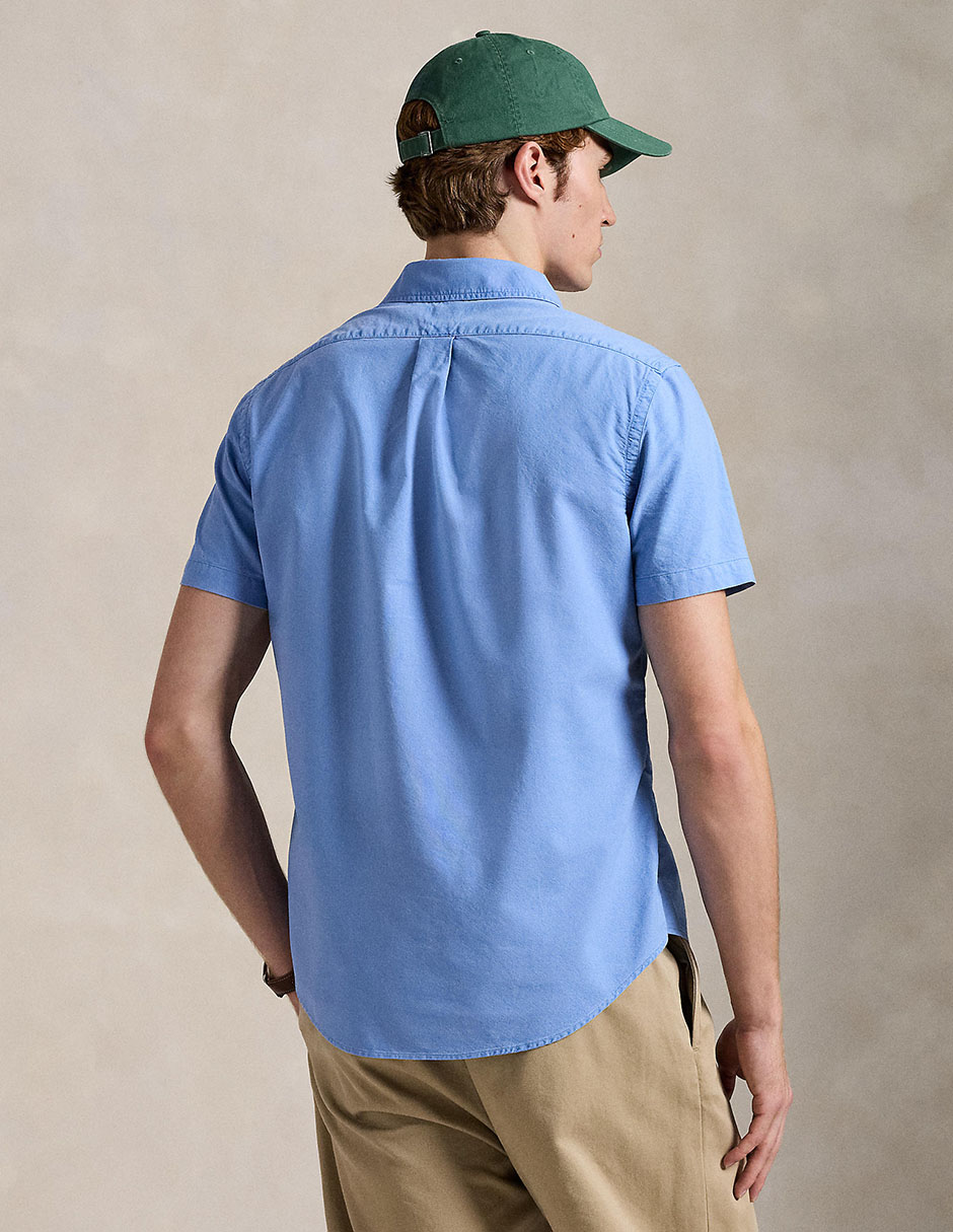 Camisa business casual de algodón manga corta para hombre 2