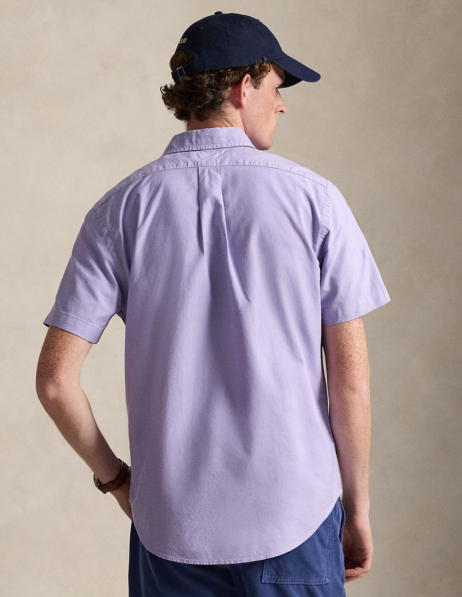 Camisa business casual de algodón manga corta para hombre 2