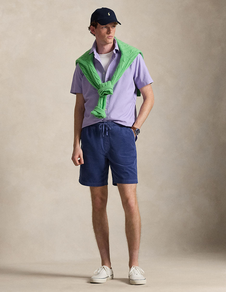 Camisa business casual de algodón manga corta para hombre 3