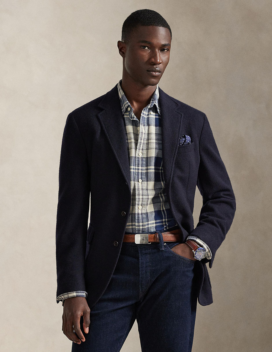 Camisa casual Polo Ralph Lauren de algodón manga larga para hombre 4