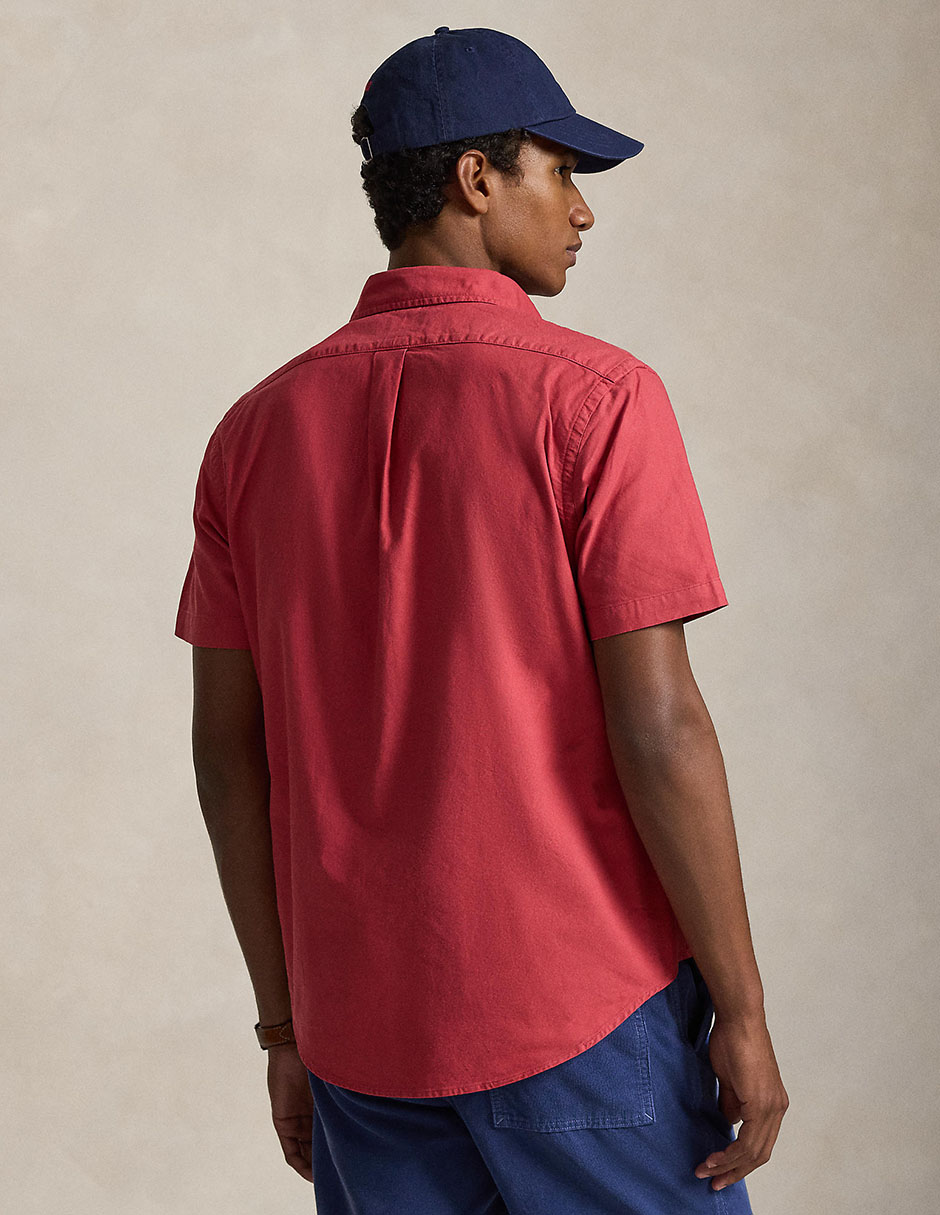 Camisa business casual de algodón manga corta para hombre 2