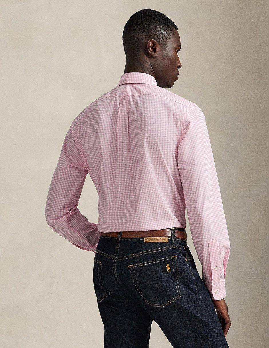 Camisa business casual de algodón manga larga para hombre 2