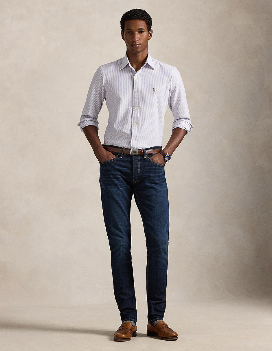 Camisa business casual Polo Ralph Lauren de algodón manga larga para hombre 3