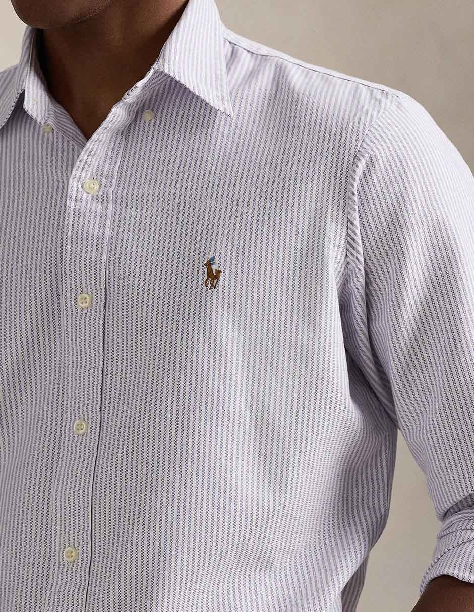 Camisa business casual Polo Ralph Lauren de algodón manga larga para hombre 5