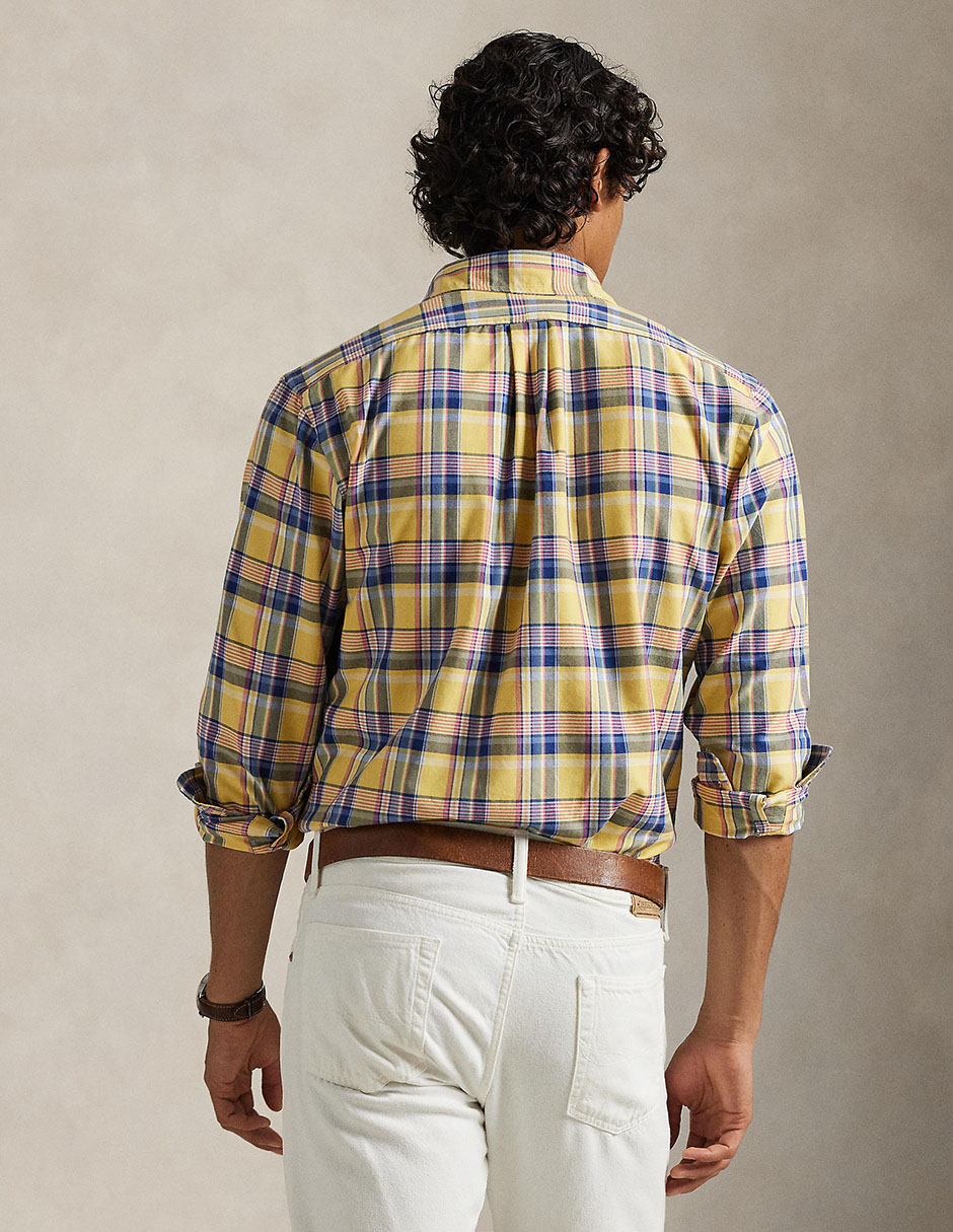Camisa casual manga larga para hombre 2