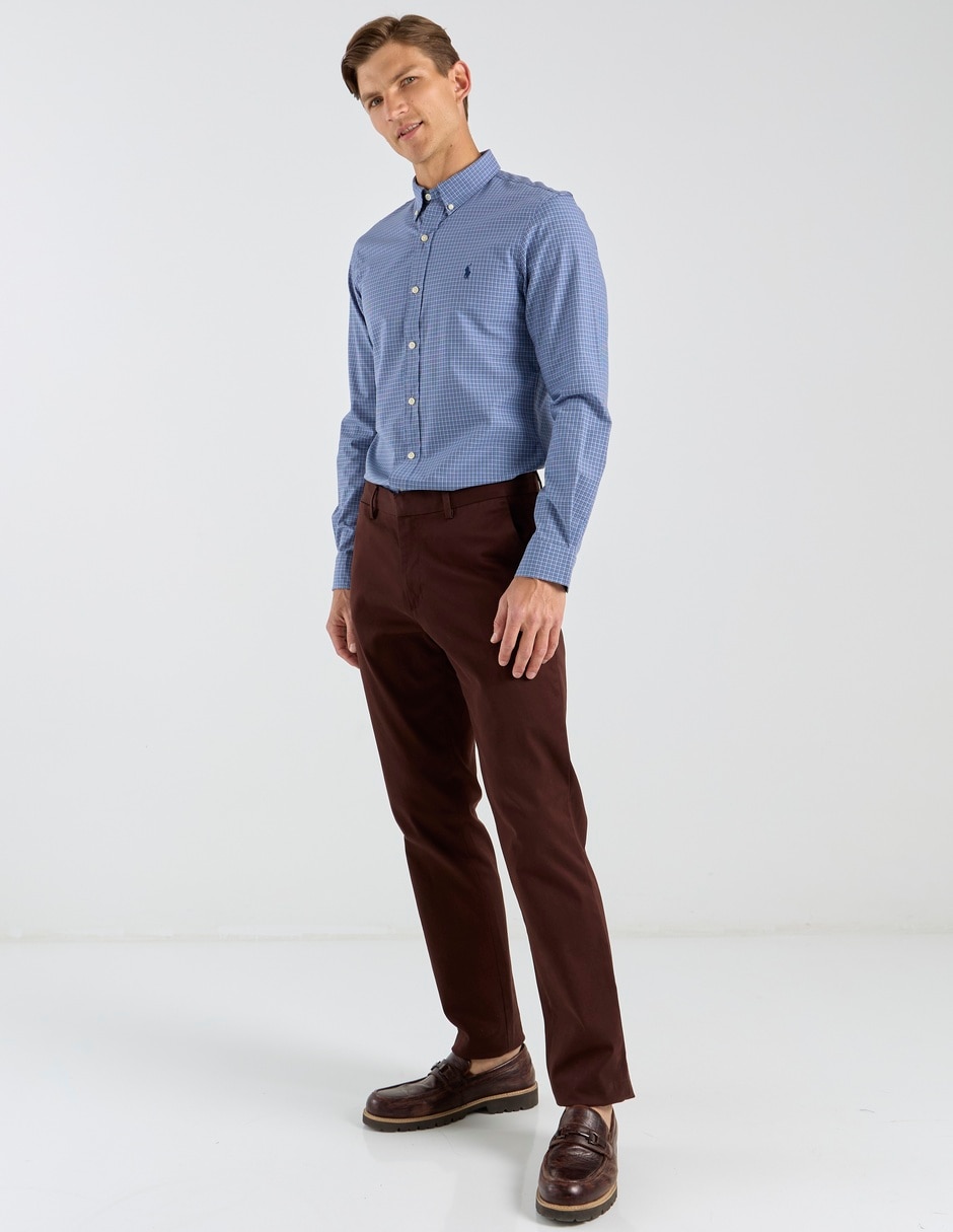 Camisa casual Polo Ralph Lauren de algodón manga larga para hombre 3