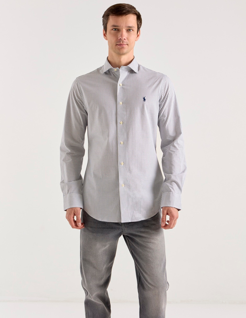 Camisa casual de algodón manga larga para hombre Camisa casual de algodón manga larga para hombre