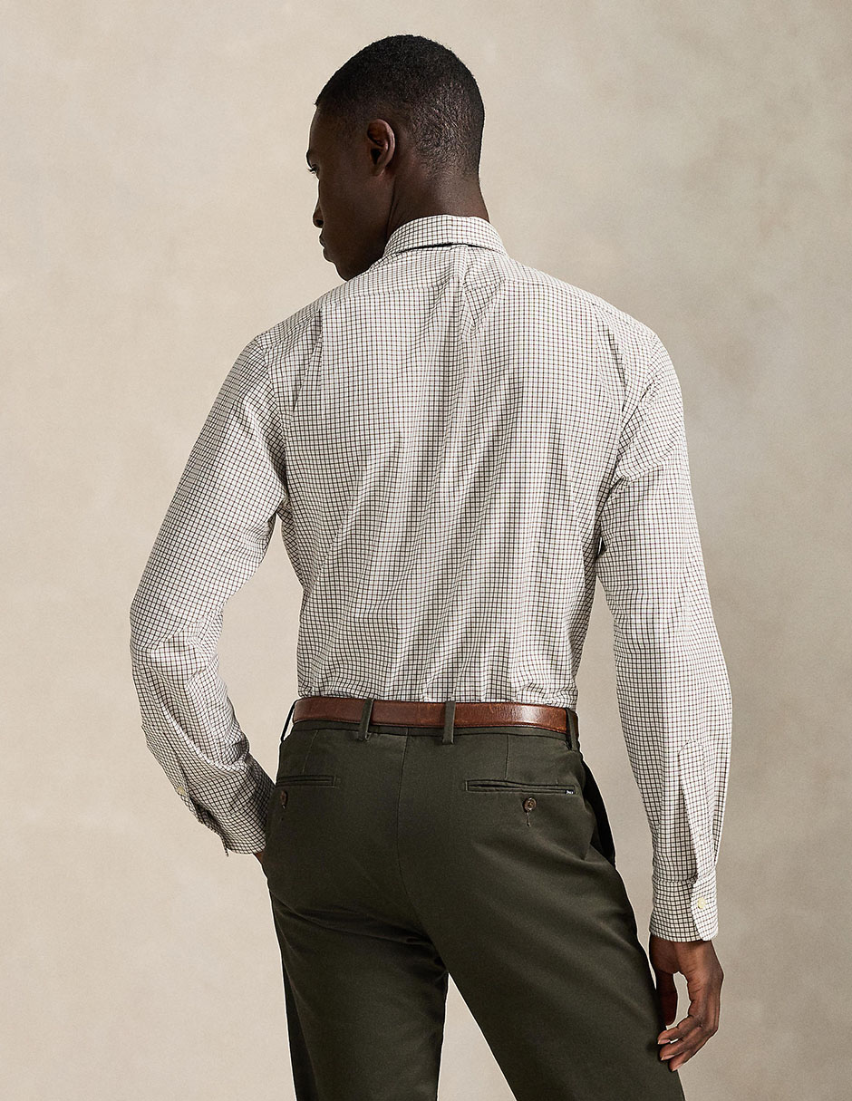 Camisa business casual de algodón manga larga para hombre 2