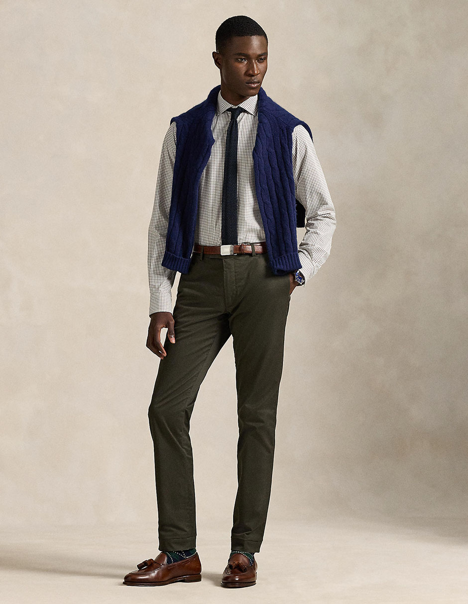 Camisa business casual de algodón manga larga para hombre 3