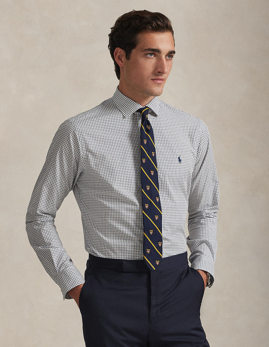 Camisa business casual de algodón manga larga para hombre Camisa business casual de algodón manga larga para hombre