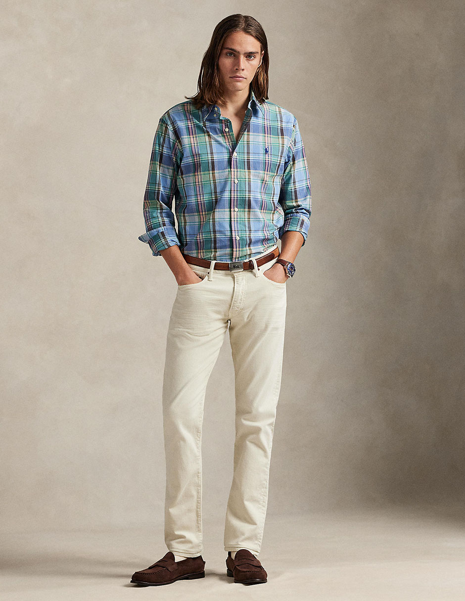 Camisa casual Polo Ralph Lauren de algodón manga larga para hombre 3