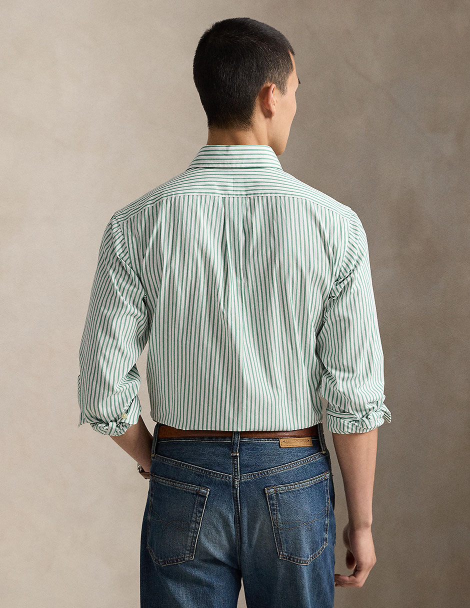 Camisa business casual de algodón manga larga para hombre 2