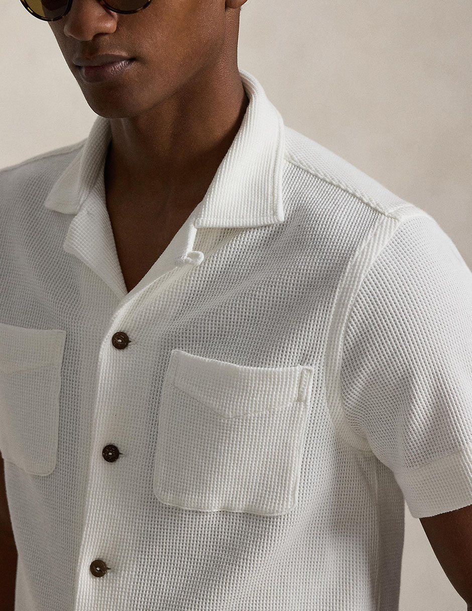 Camisa casual de algodón manga corta para hombre 4