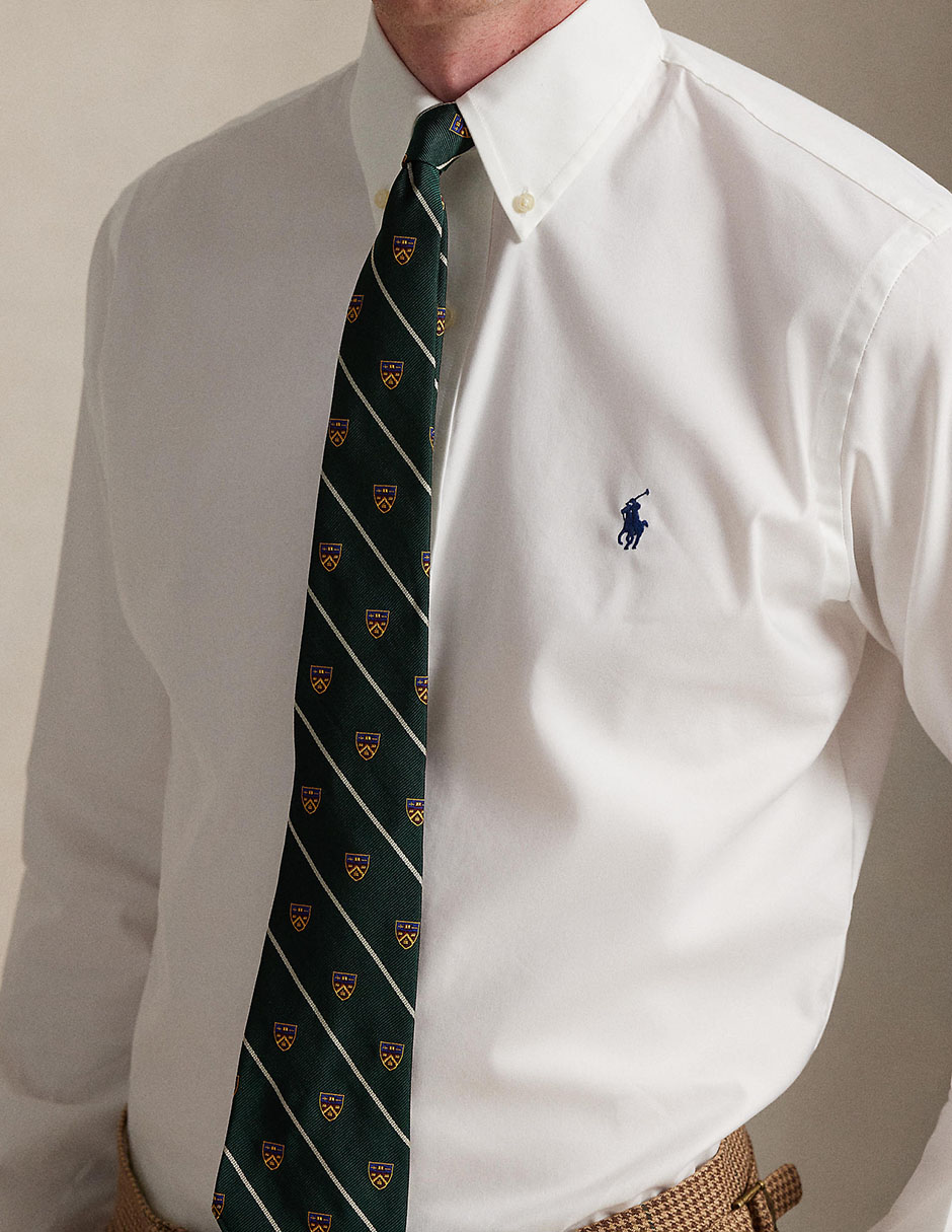 Camisa de vestir de algodón manga larga para hombre 4