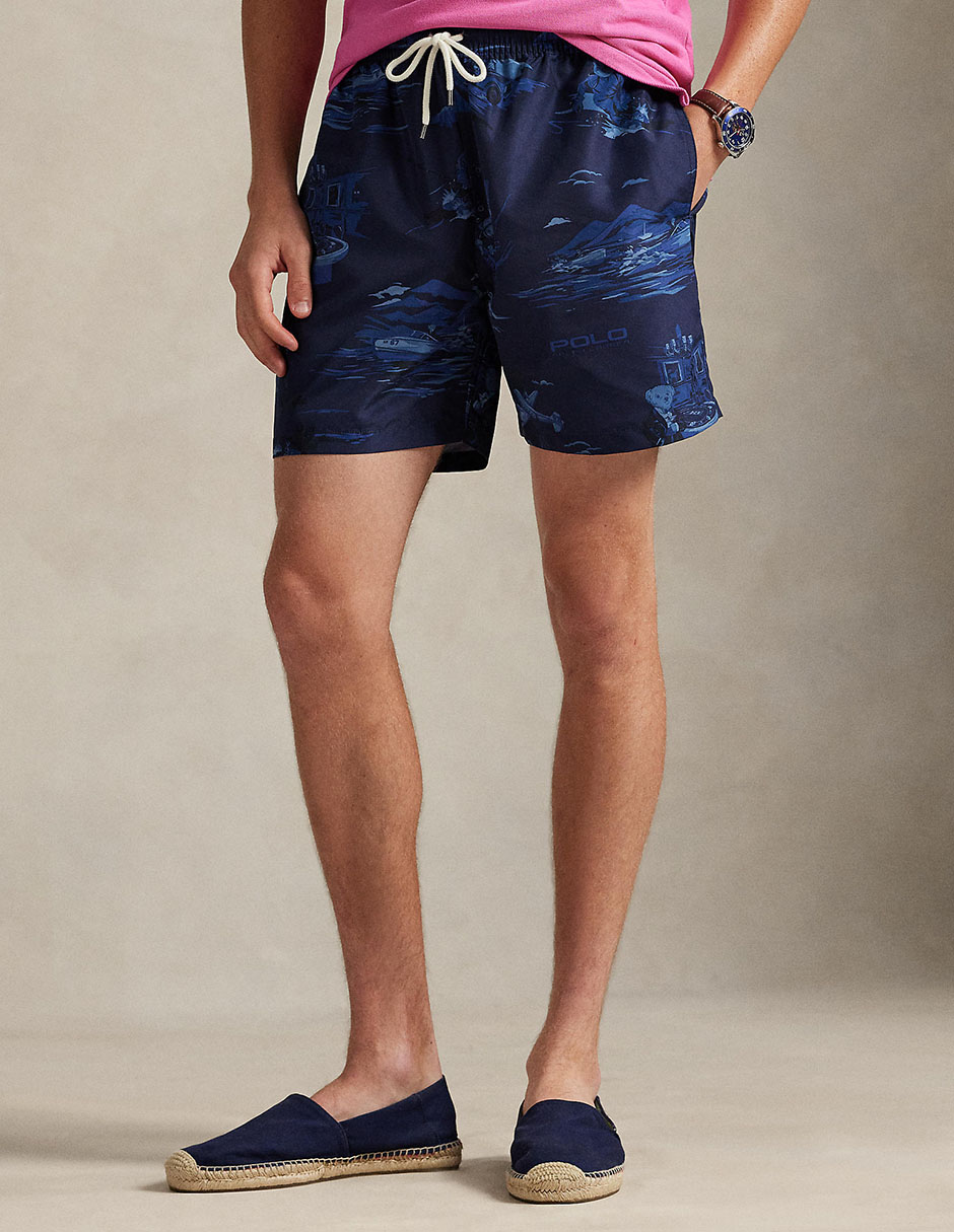 Traje de baño con bolsillos para hombre