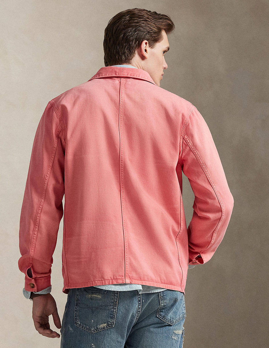 Sobrecamisa casual de algodón manga larga para hombre 2