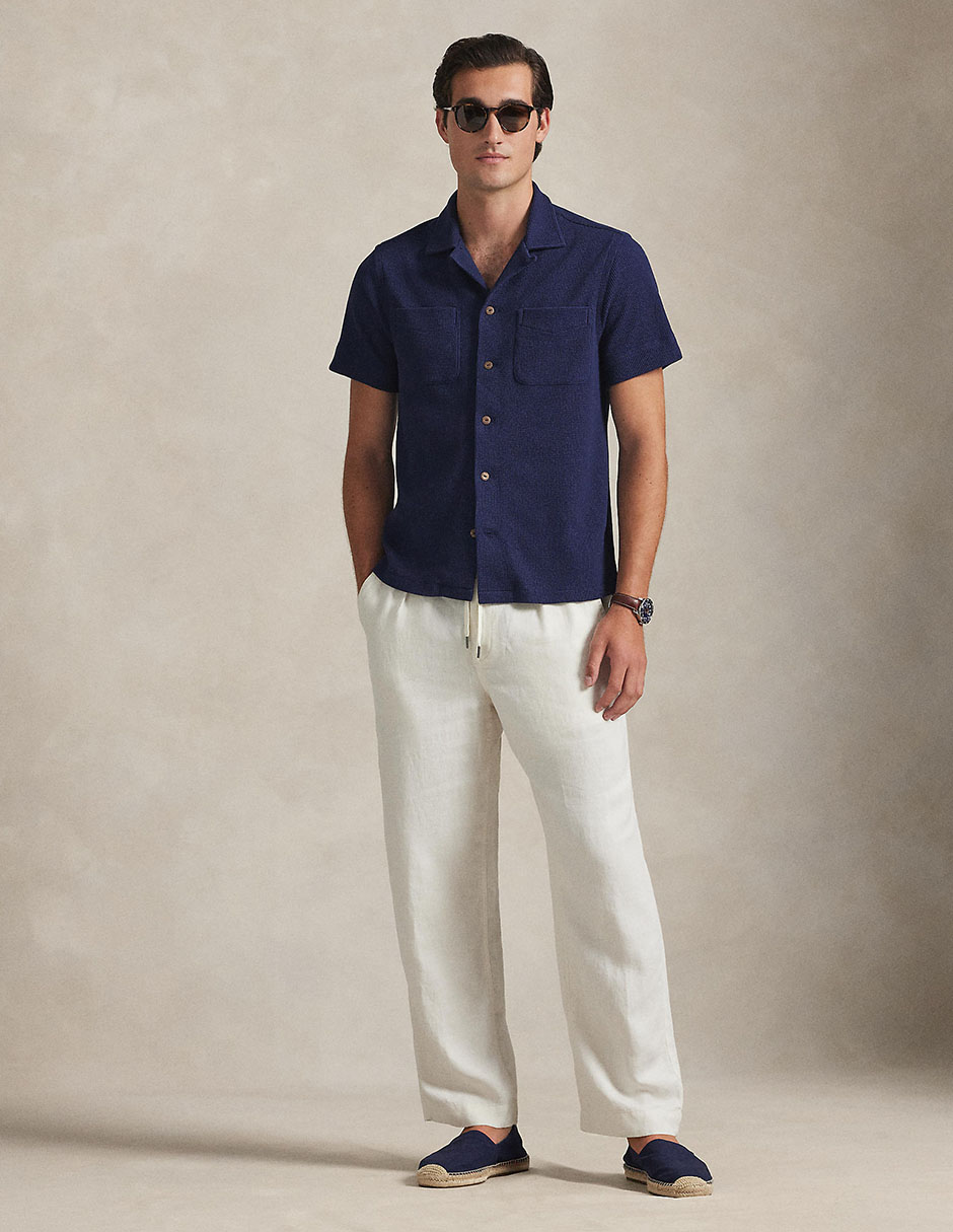Camisa casual de algodón manga corta para hombre 3