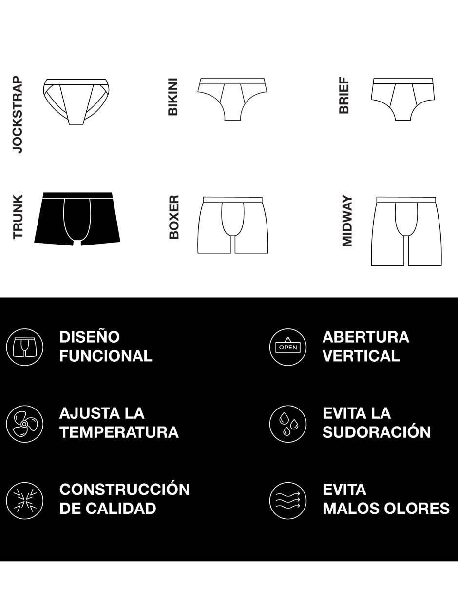 Bóxer trunk Unnder de algodón para hombre Noches Moradas