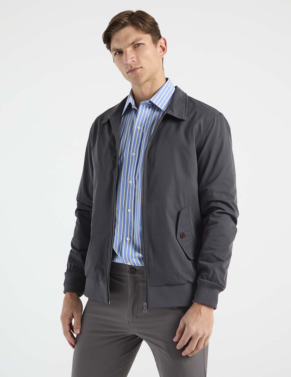 Chamarra bomber con bolsillos para hombre Chamarra bomber con bolsillos para hombre