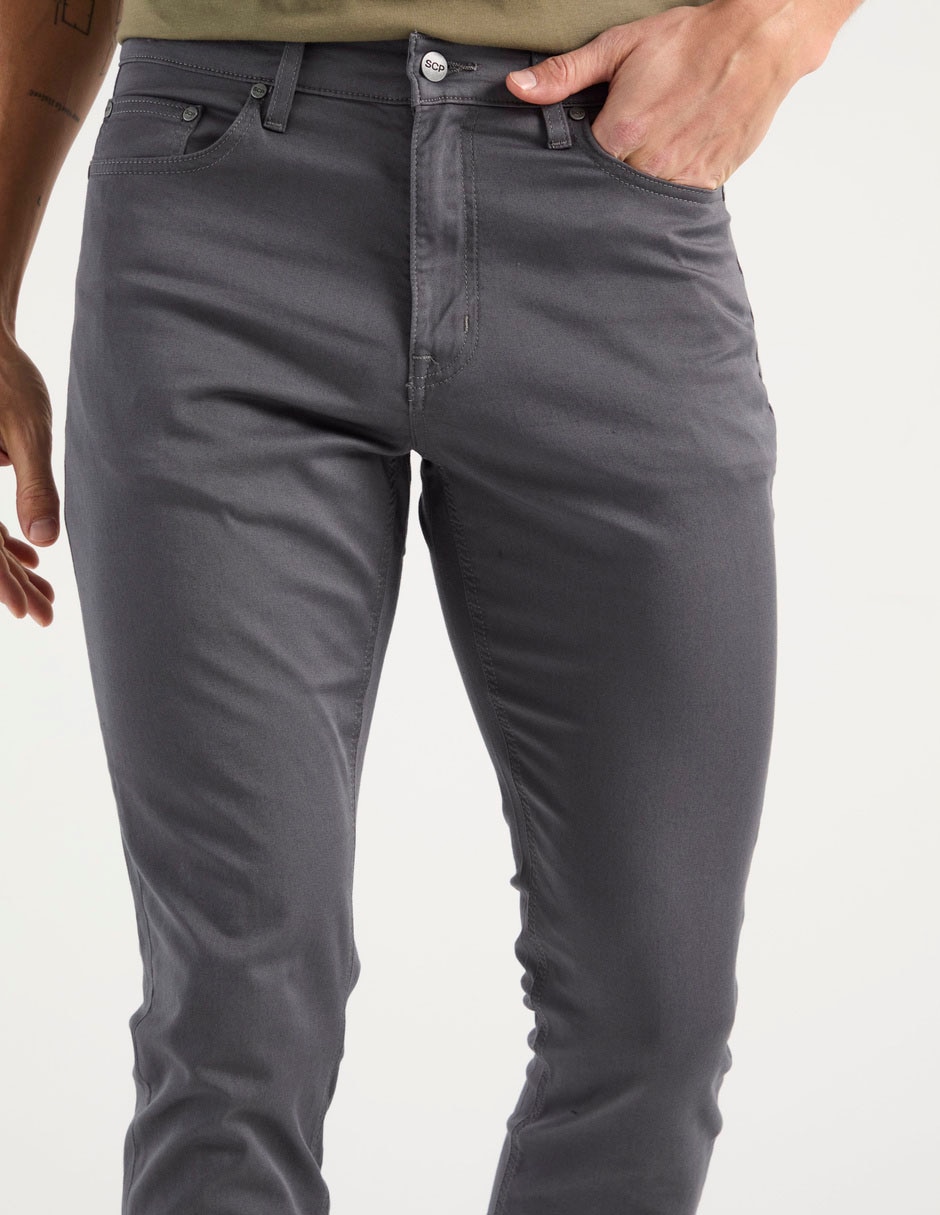 Pantalón skinny de algodón para hombre 4