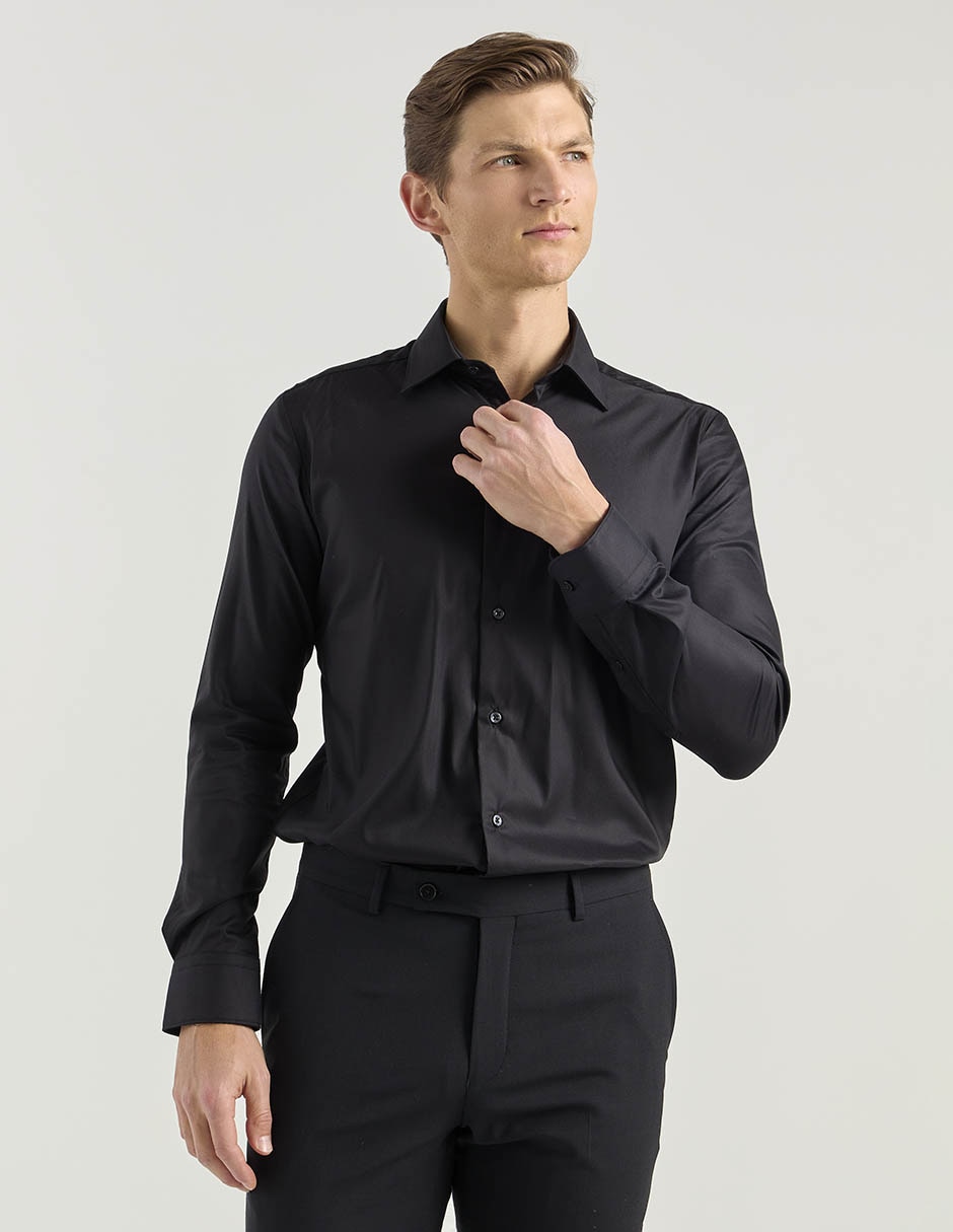 Camisa de vestir manga larga para hombre