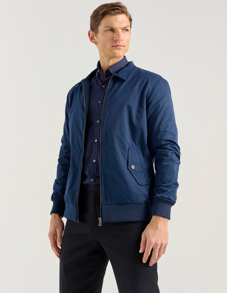 Chamarra bomber con bolsillos para hombre Chamarra bomber con bolsillos para hombre