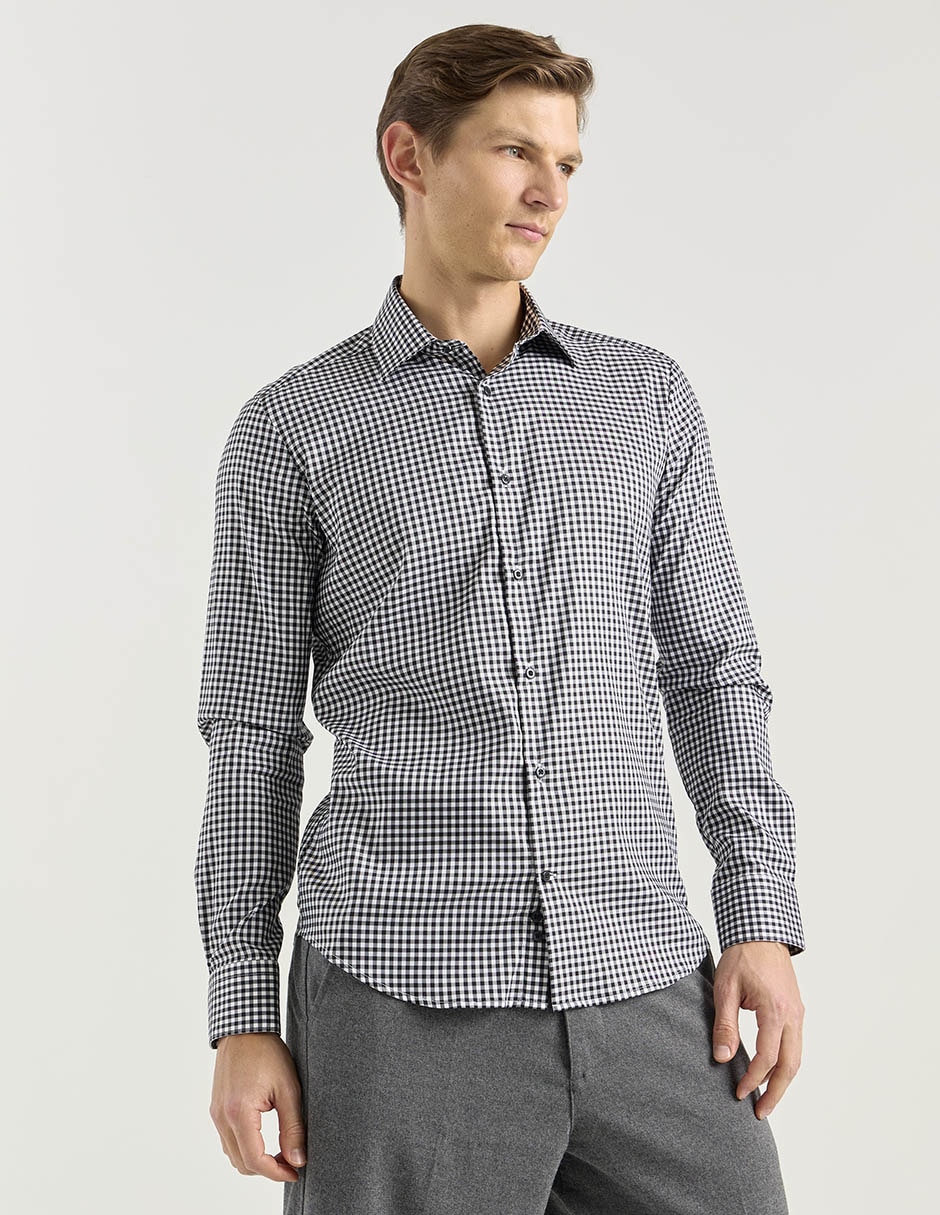 Camisa de vestir manga larga para hombre