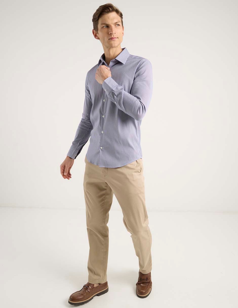 Camisa casual de algodón manga larga para hombre 3