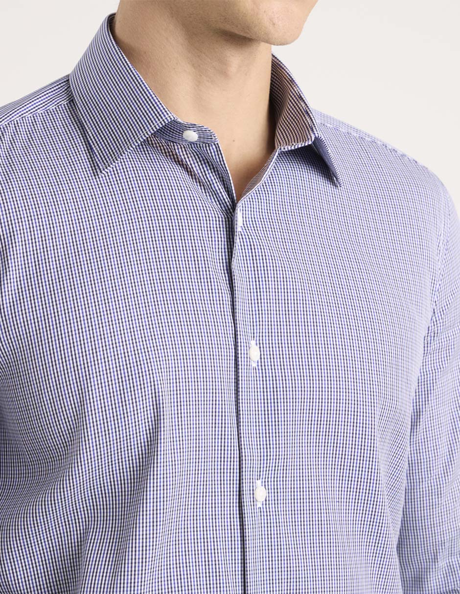 Camisa casual de algodón manga larga para hombre 4