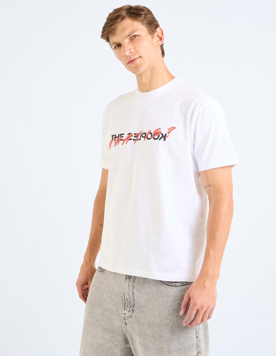 Playera cuello redondo para hombre