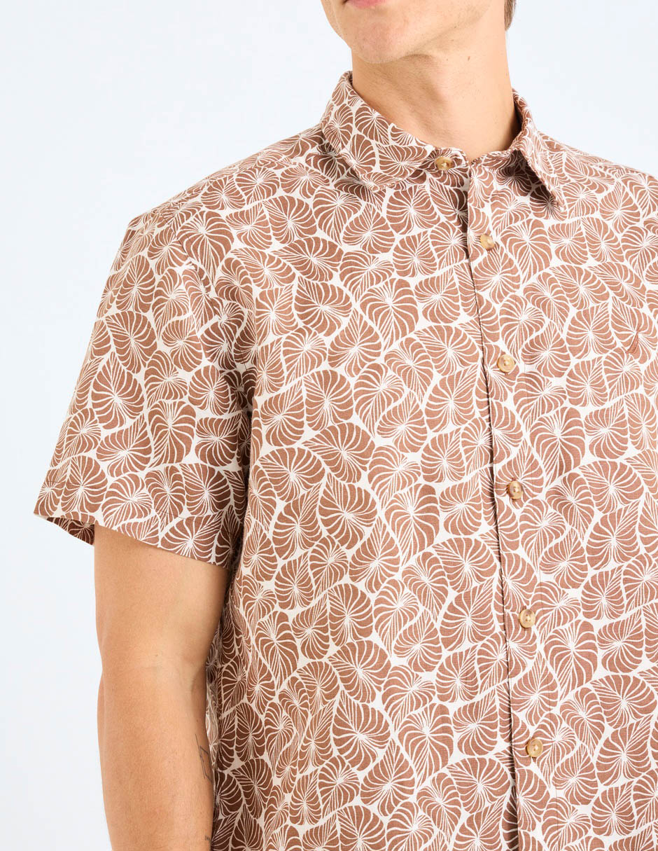 Camisa Nautica casual manga corta para hombre
