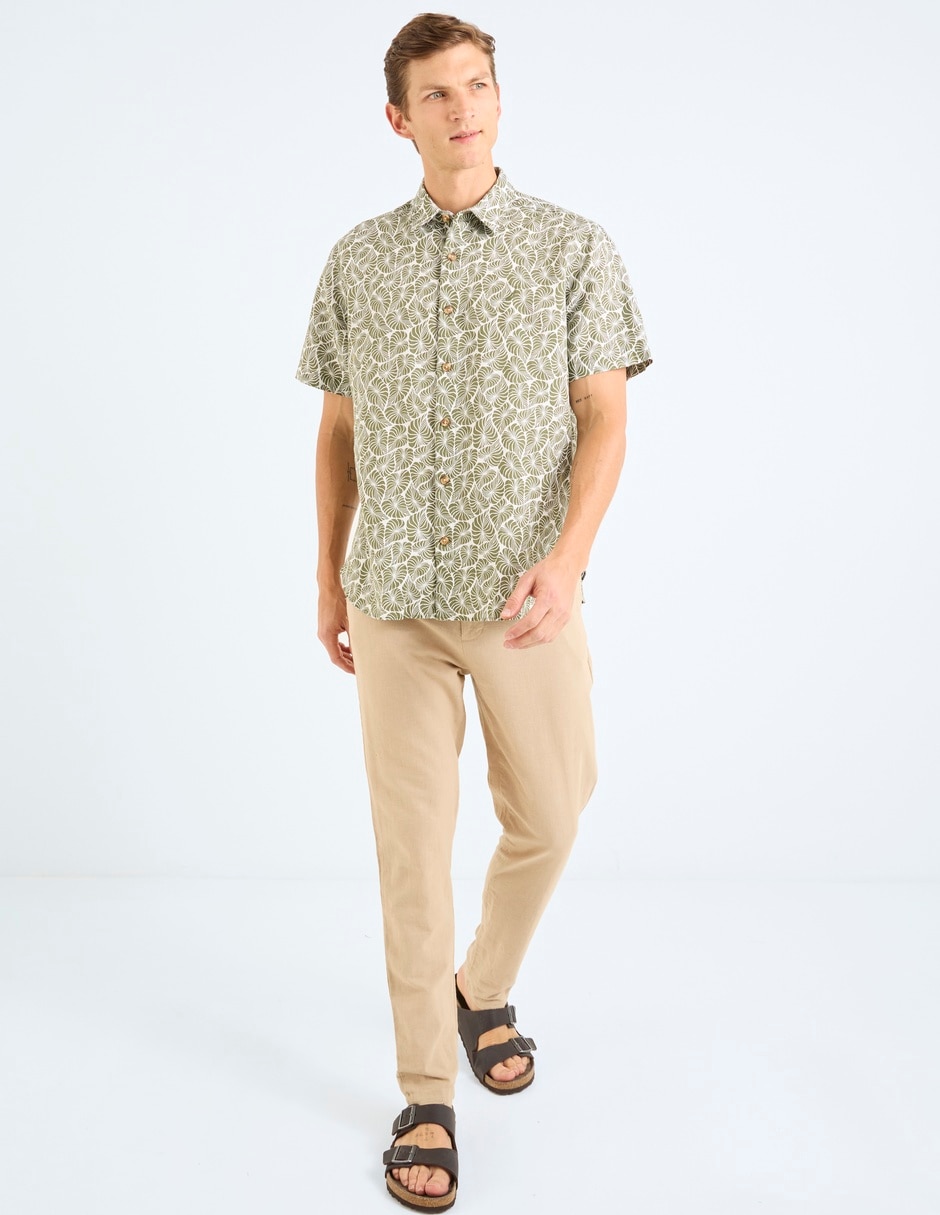 Camisa casual manga corta para hombre 3