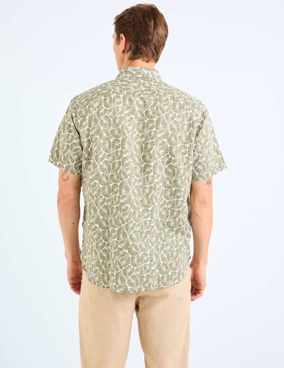 Camisa casual manga corta para hombre 6