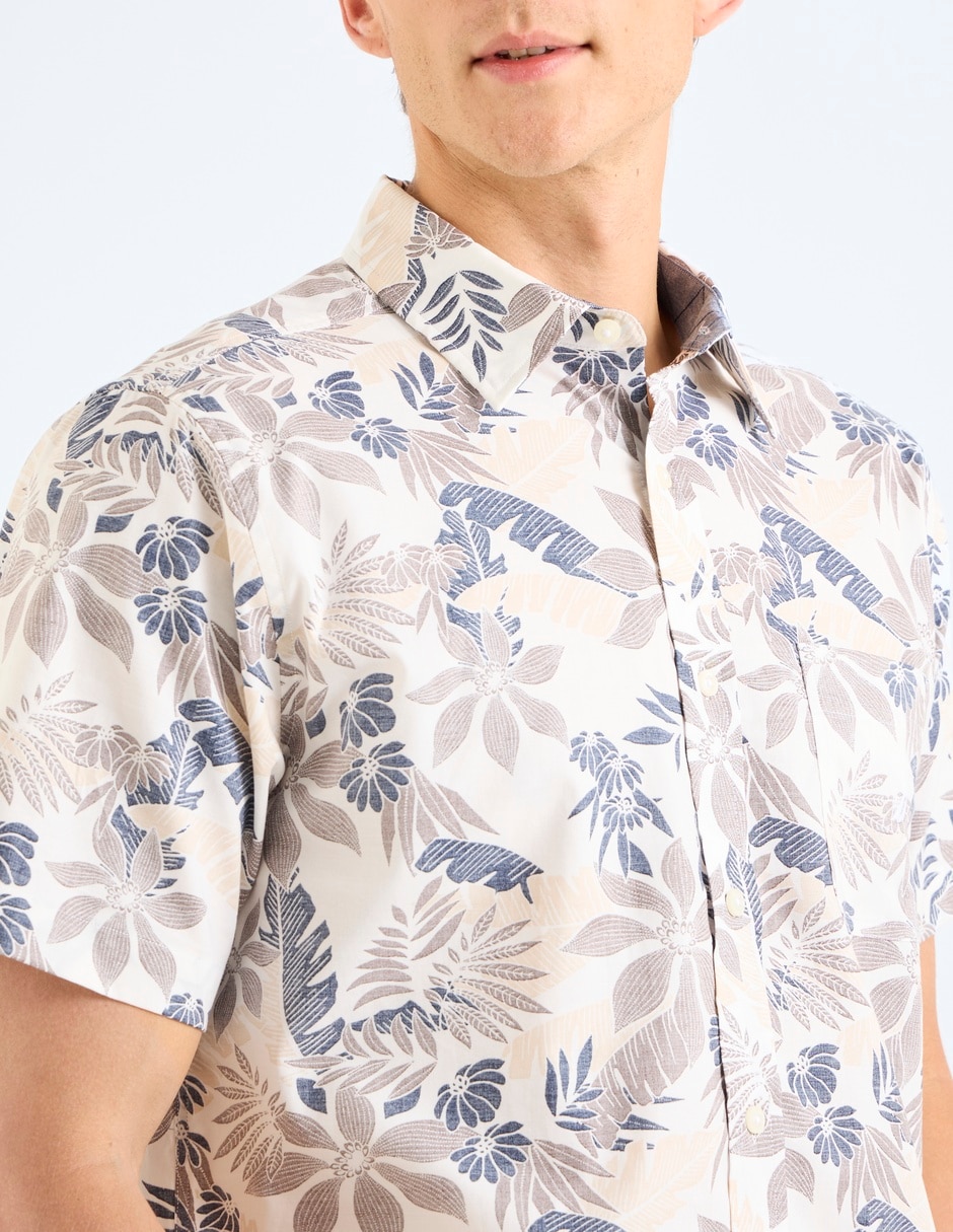 Camisa casual manga corta para hombre 5