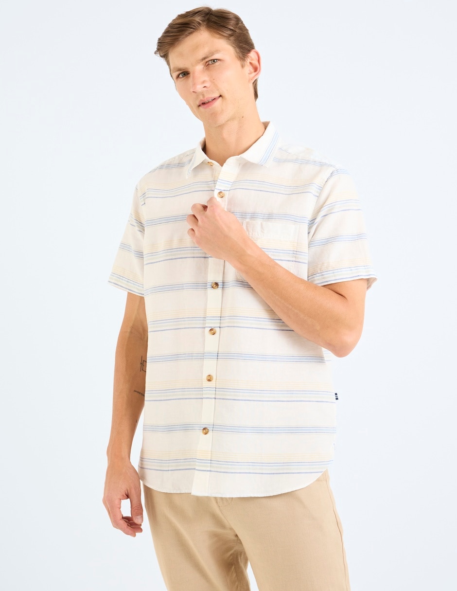 Camisa casual manga corta para hombre 2