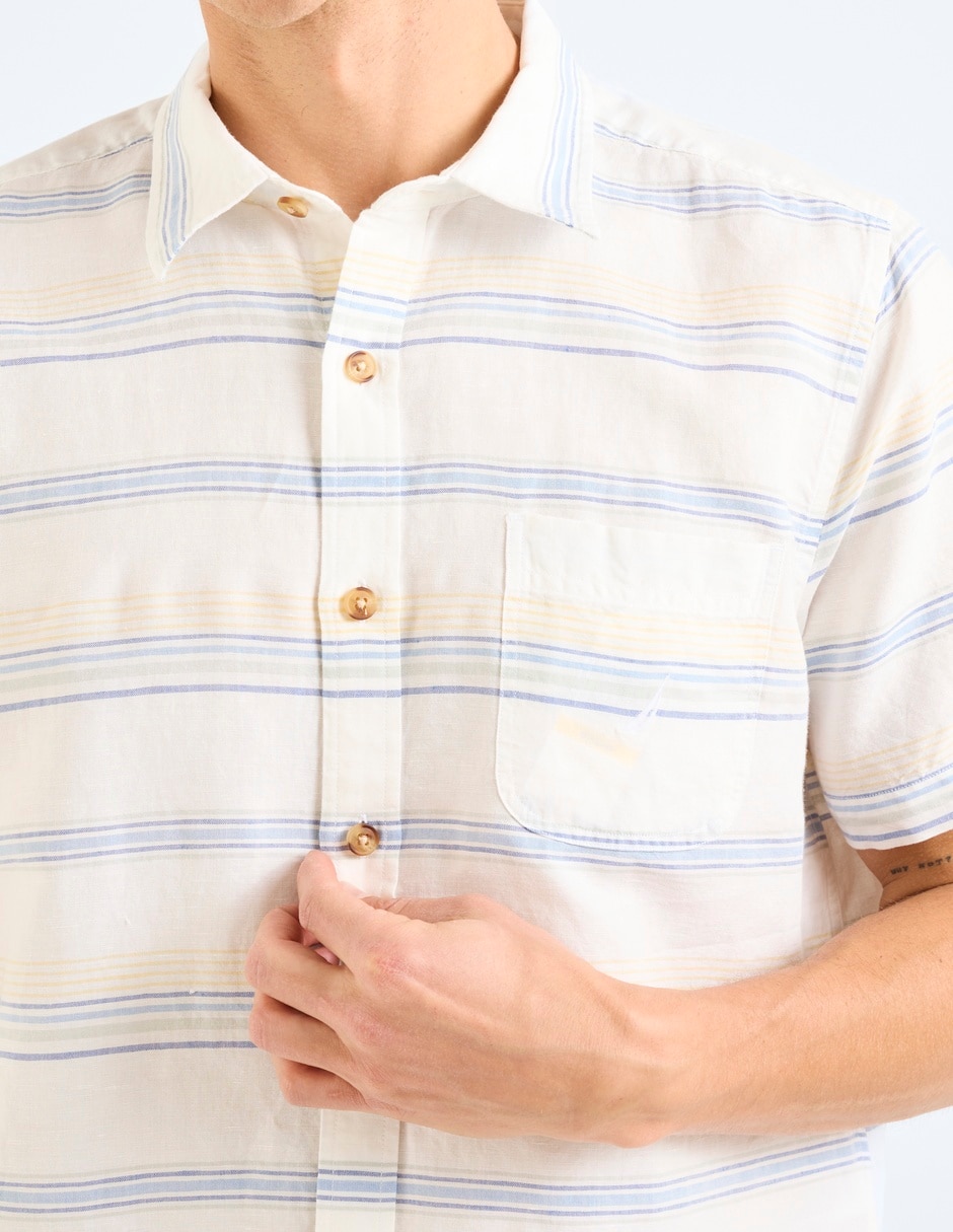 Camisa casual manga corta para hombre 5
