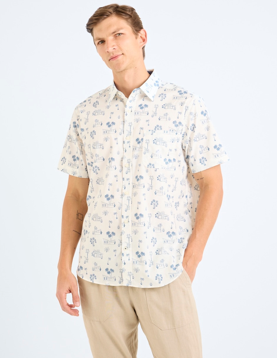 Camisa casual manga corta para hombre Camisa casual manga corta para hombre