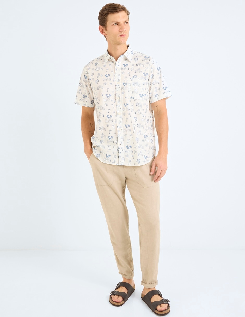 Camisa casual manga corta para hombre 3