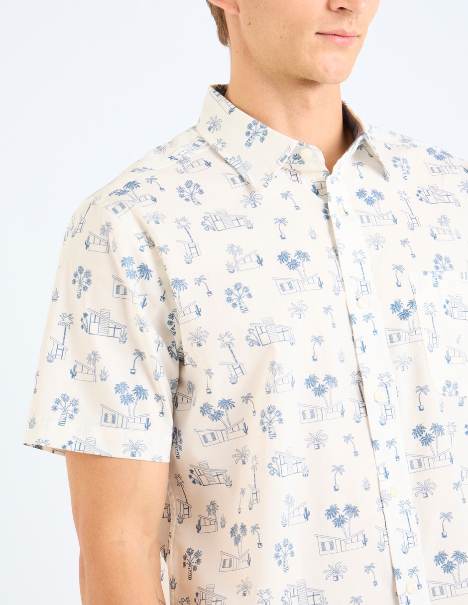 Camisa casual manga corta para hombre 5