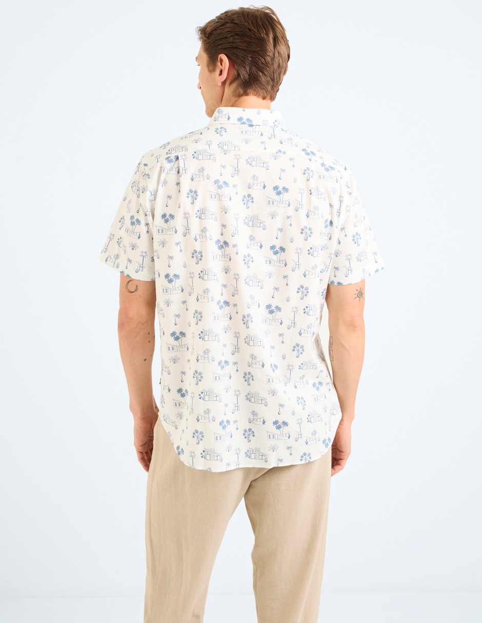 Camisa casual manga corta para hombre 6