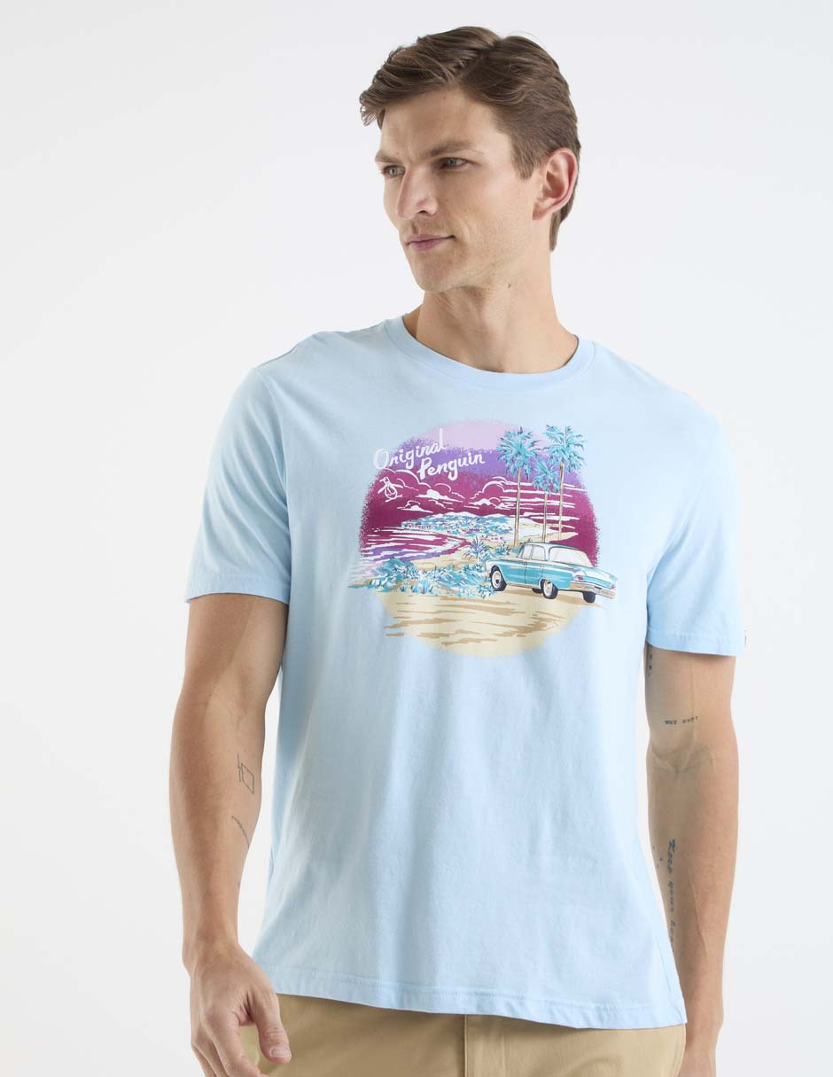 Playera cuello redondo para hombre