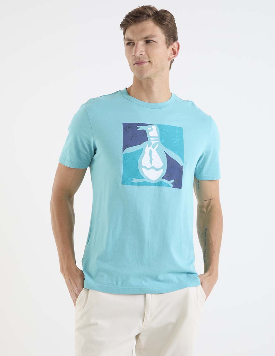 Playera cuello redondo para hombre