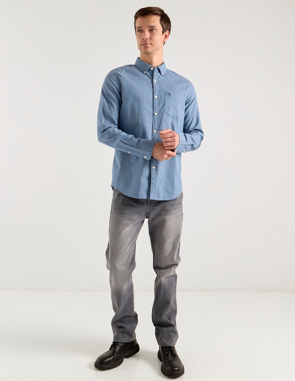 Camisa casual de algodón manga larga para hombre 3