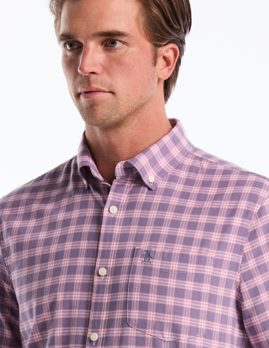 Camisa casual de algodón manga larga para hombre 3