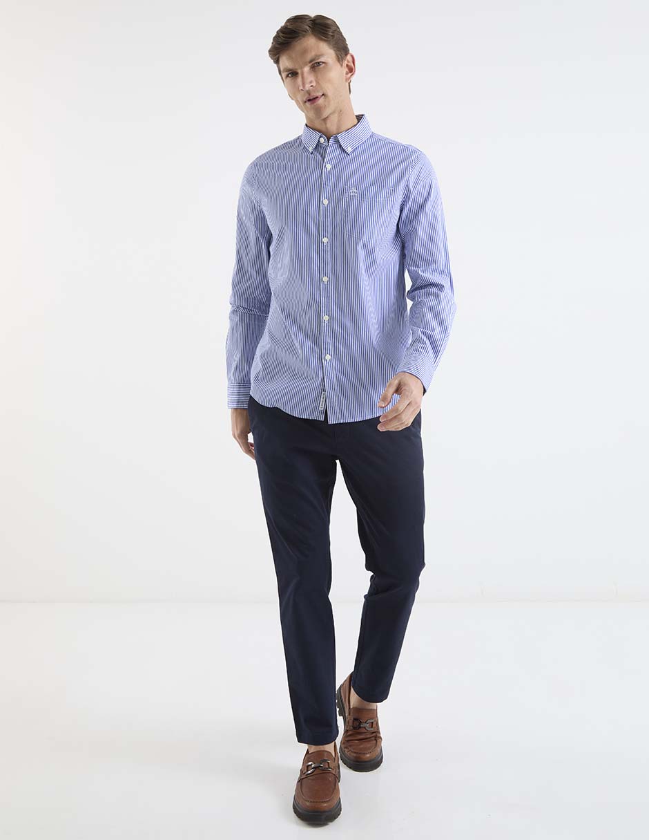 Camisa casual de algodón manga larga para hombre 3