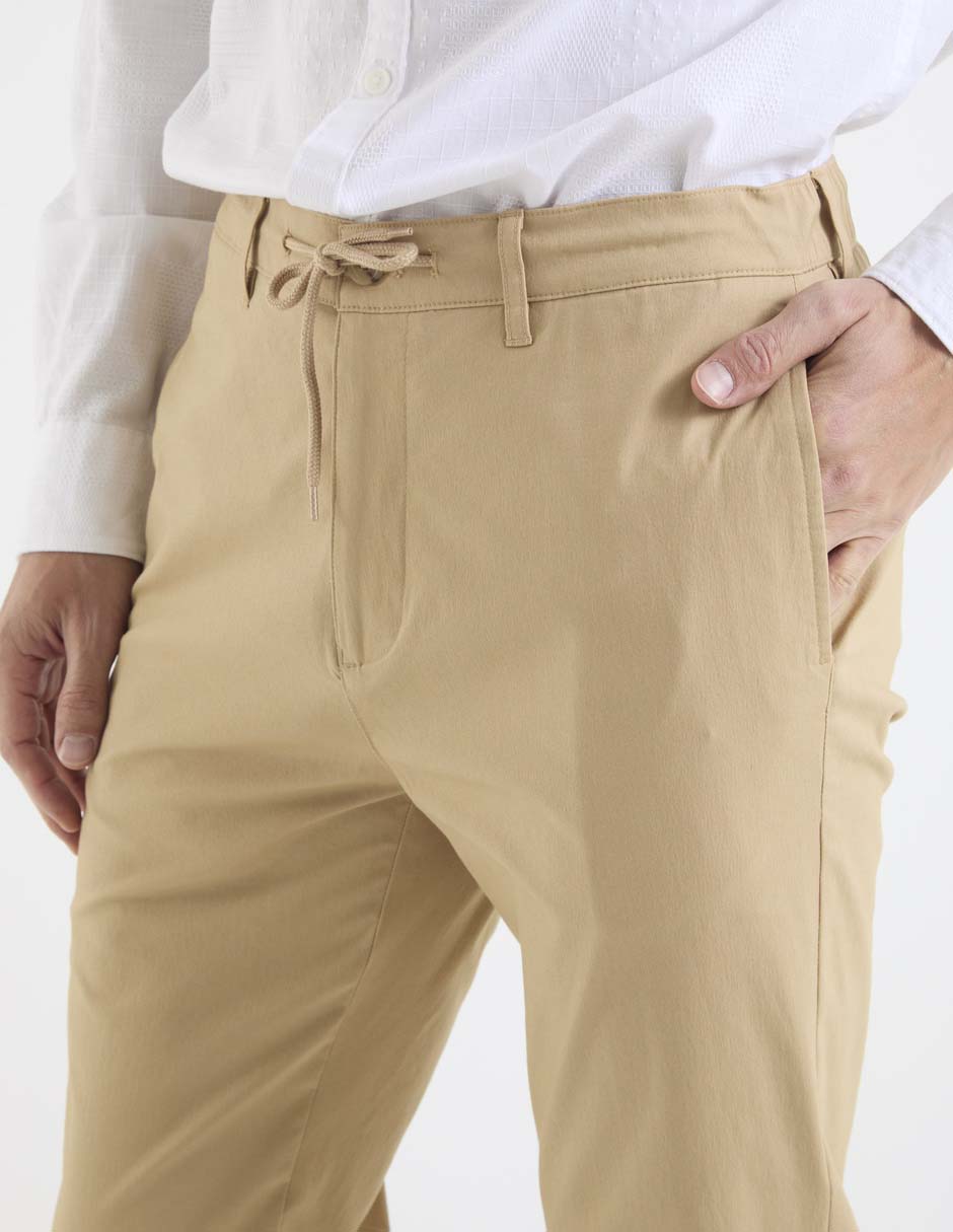 Pantalón chino slim de algodón para hombre 4